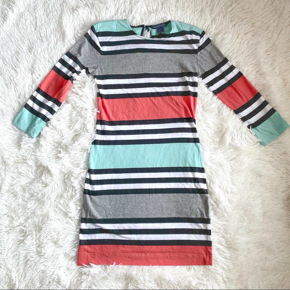 Frenc Connection Striped Bodycon Dress